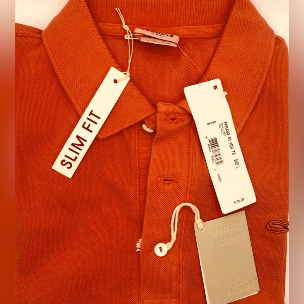 Lacoste Men’s Slim Fit Polo, NWT